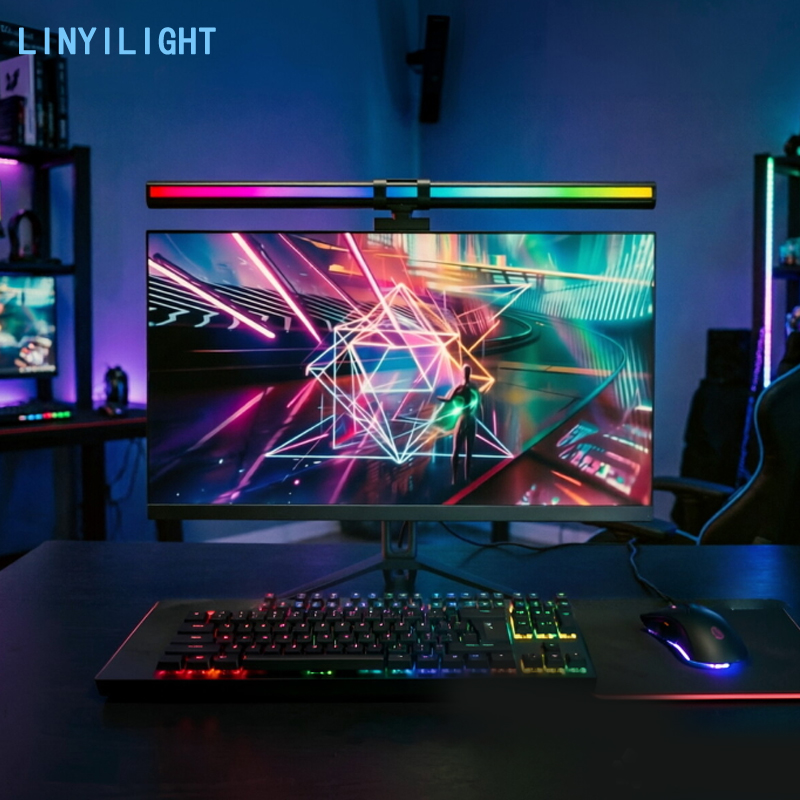 Home Office Work Table - Barra de Luz LED RGB de