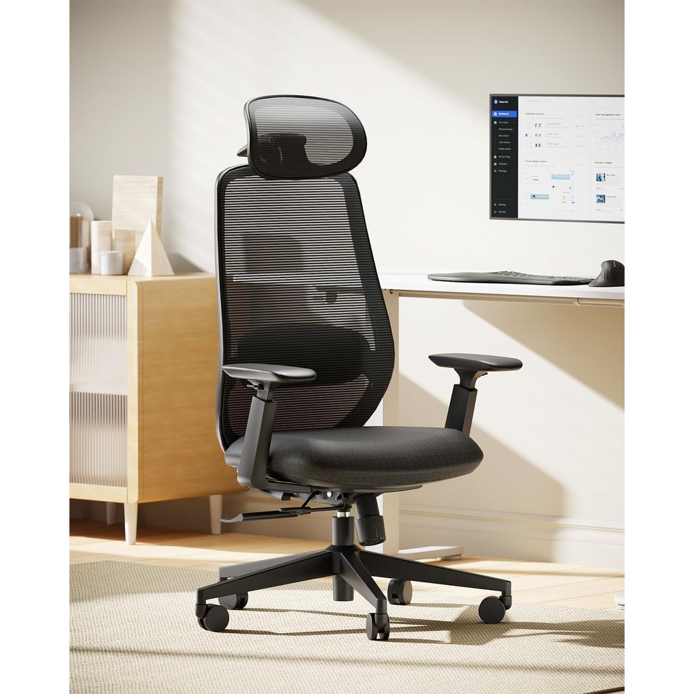 Home Office Hours - Cadeira de Escritório Ergonômica com Encosto