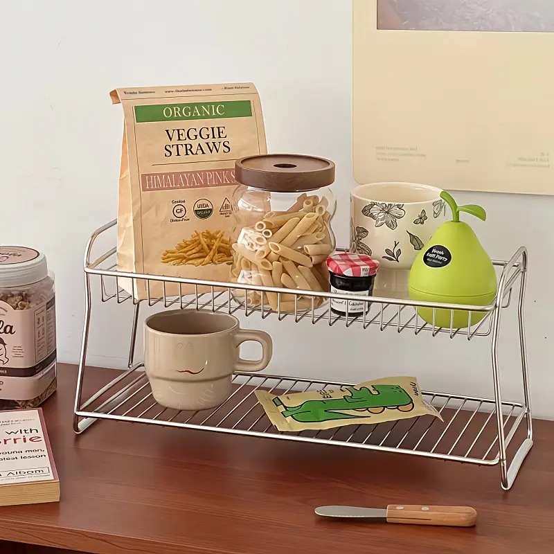 Home Office Work Table - Rack de armazenamento de bancada de