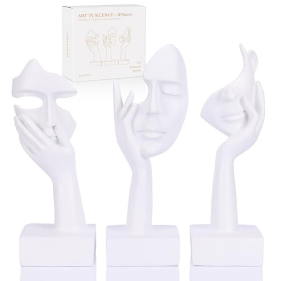 Home Office In Living Room - Conjunto de Estátuas Grandes Thinker -