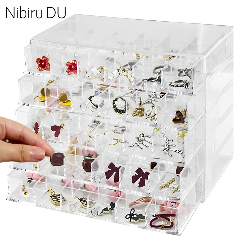 File Cabinet Drawer - Caixa De Armazenamento De Jóias Transparente,