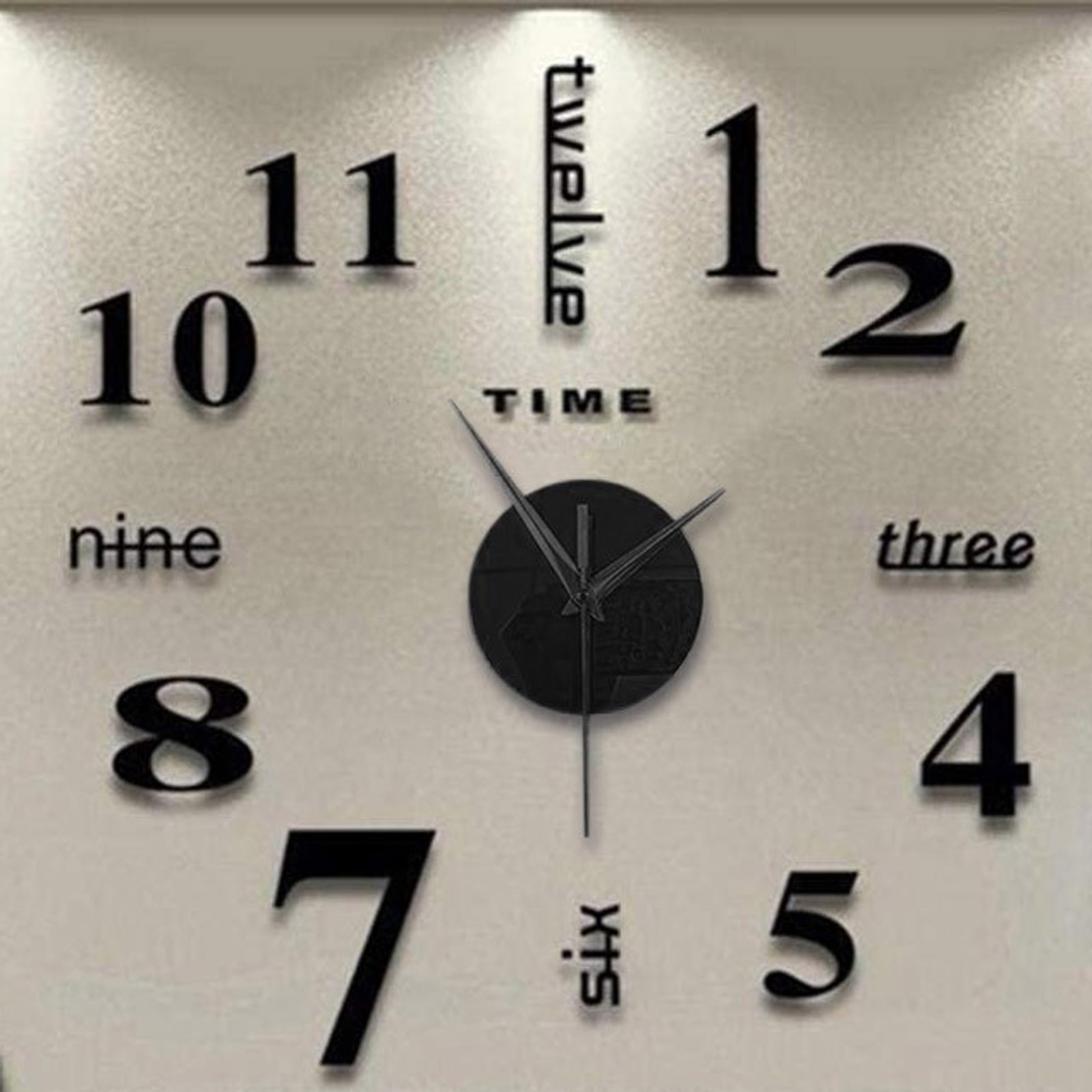 Home Office Hours - Relógio de parede mudo sem moldura,