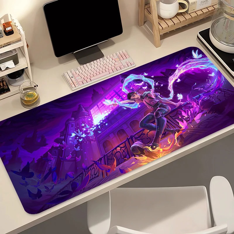 Home Office Keyboard And Mouse - Mouse Pad Gamer para Computador Anime