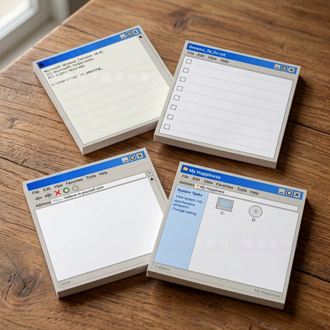Sticky Note Dispenser - 50 folhas de computador desenho placa