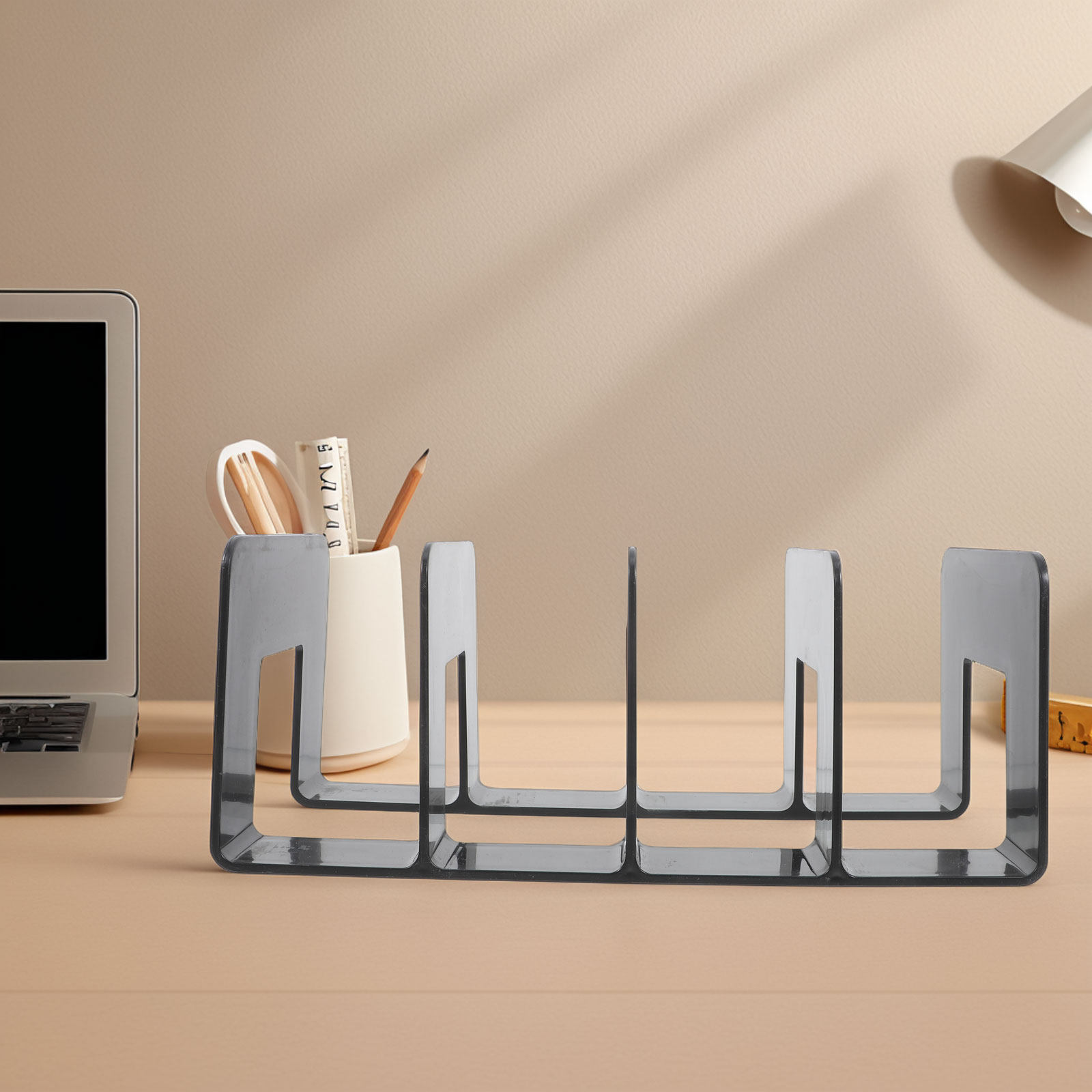 Home Office With Bookshelves - Suporte para Livros para Prateleira, Organizador