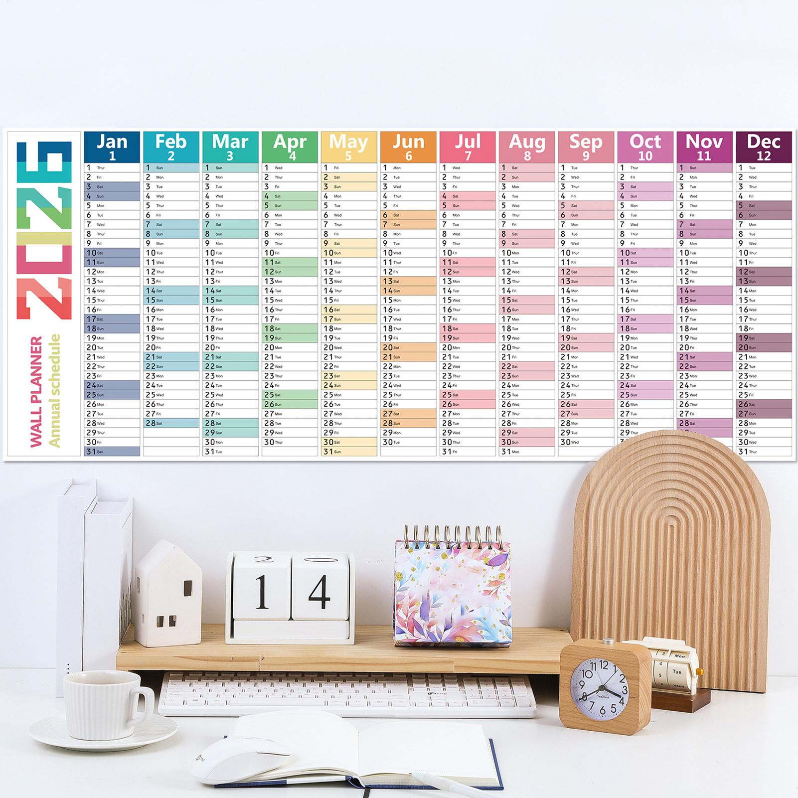 English Home Office - 2026 calendário de parede em inglês,