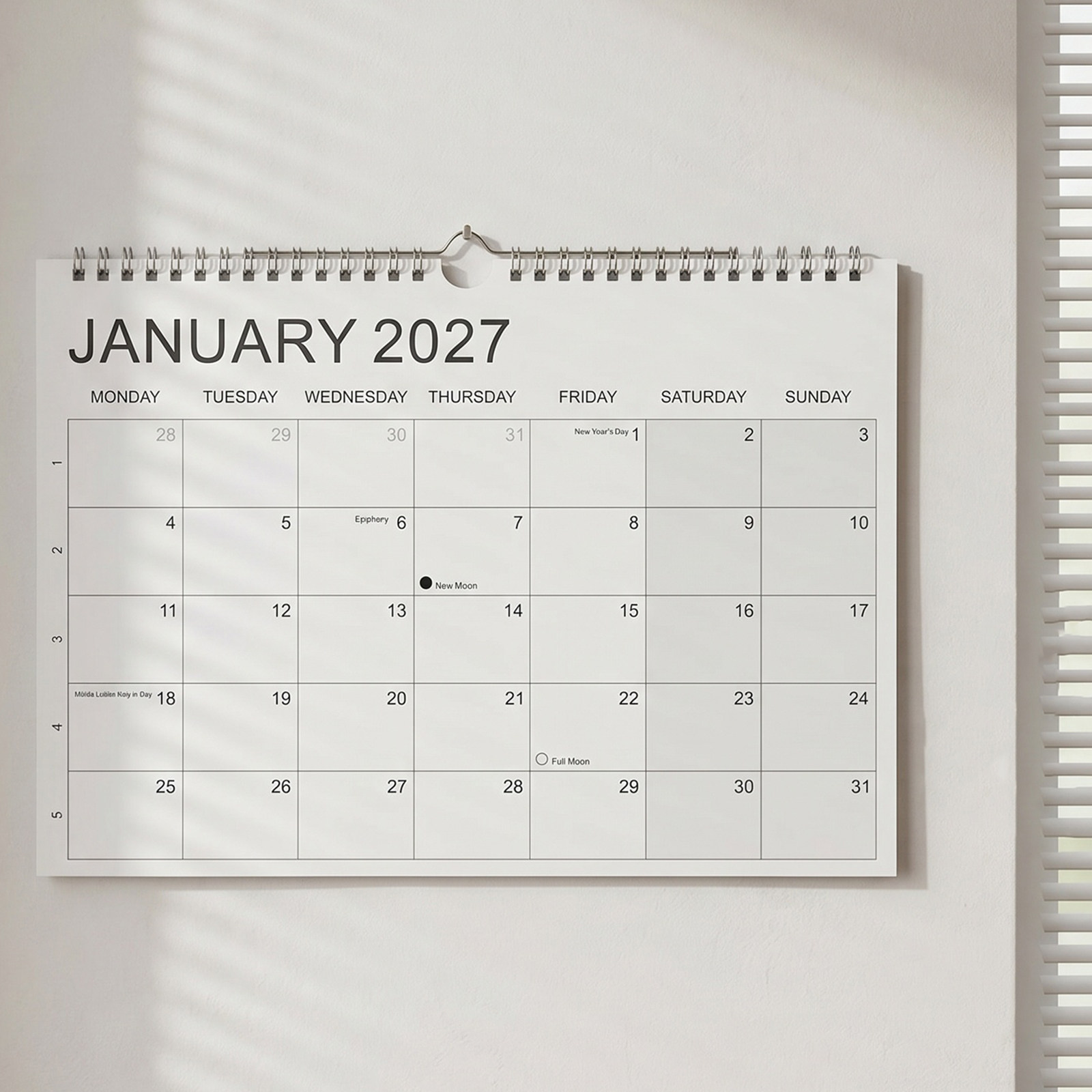 Calendário de Papel 2027-2028  - English Home Office avaliação e preço