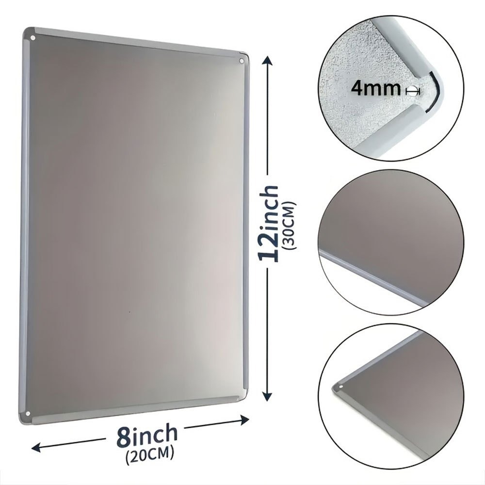 Placa de Metal Personalizável  - Home Office Gif avaliação e preço