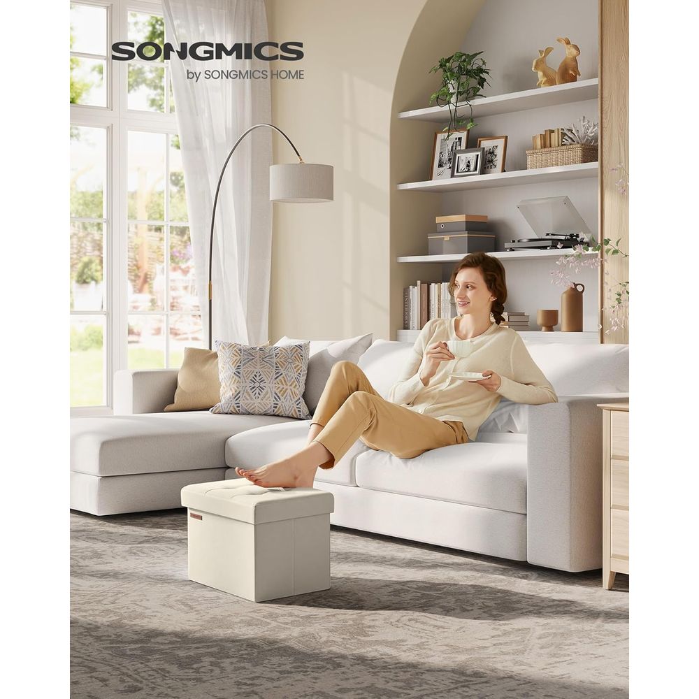 Puf de Armazenamento Compacto, - Home Office In Living Room avaliação e preço