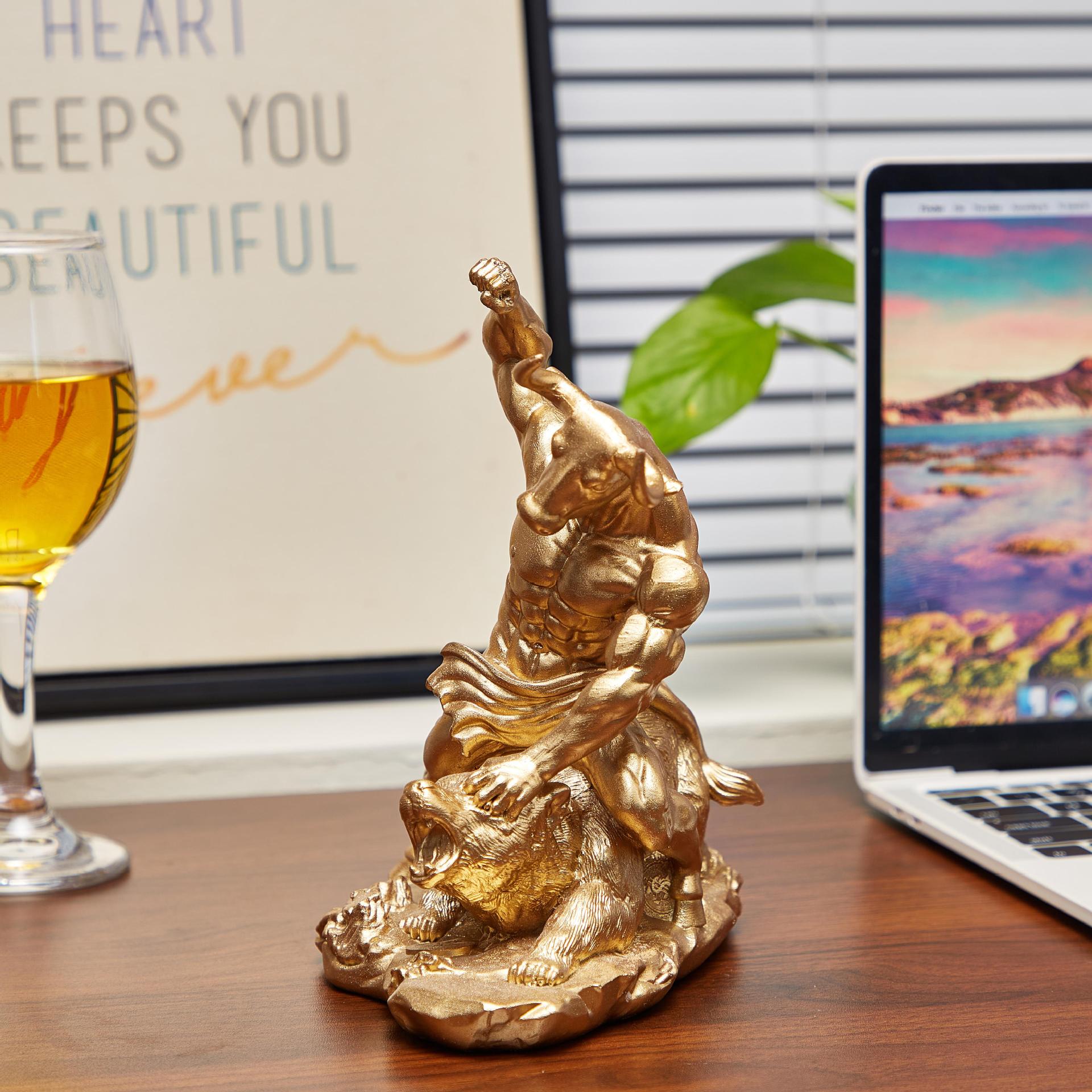 Estátua Criativa de Resina de  - Home Office With Bookshelves avaliação e preço