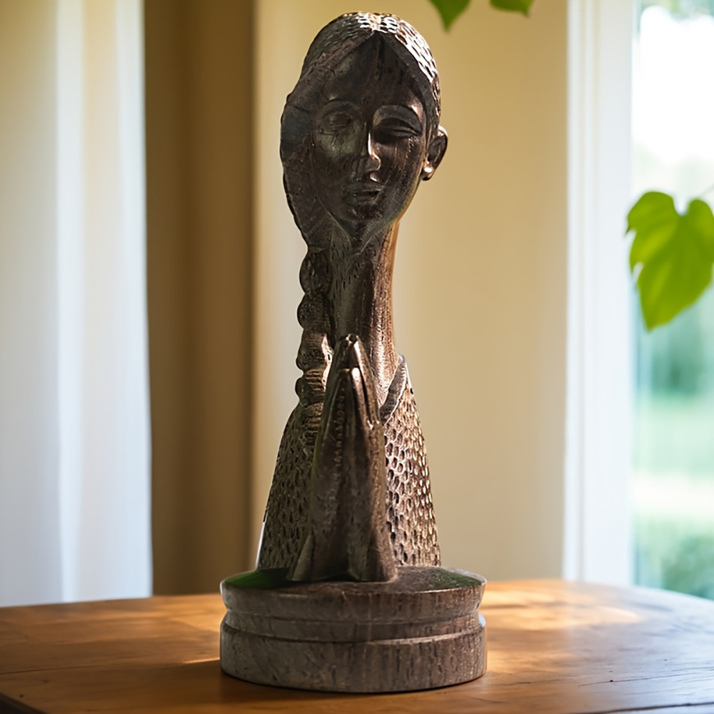 1 peça de estátua de menina or - Home Office With Bookshelves avaliação e preço