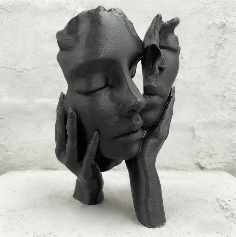 Escultura Abstrata de Plástico - Home Office Gif avaliação e preço