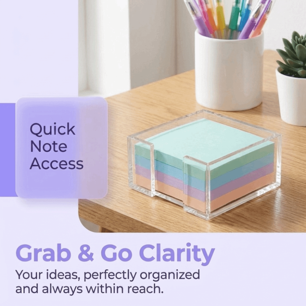 Suporte Transparente para Nota - Sticky Note Dispenser avaliação e preço