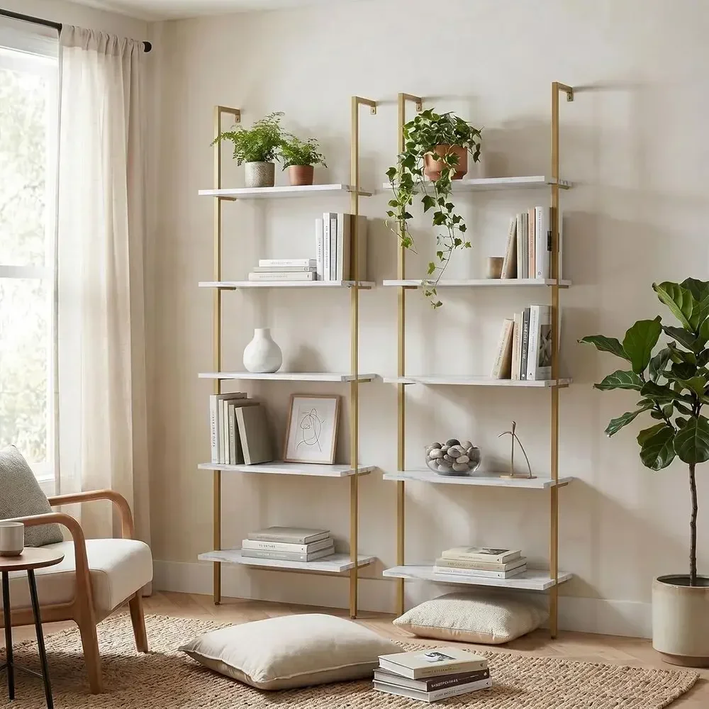 Estante de Parede de Madeira c - Home Office With Bookshelves avaliação e preço