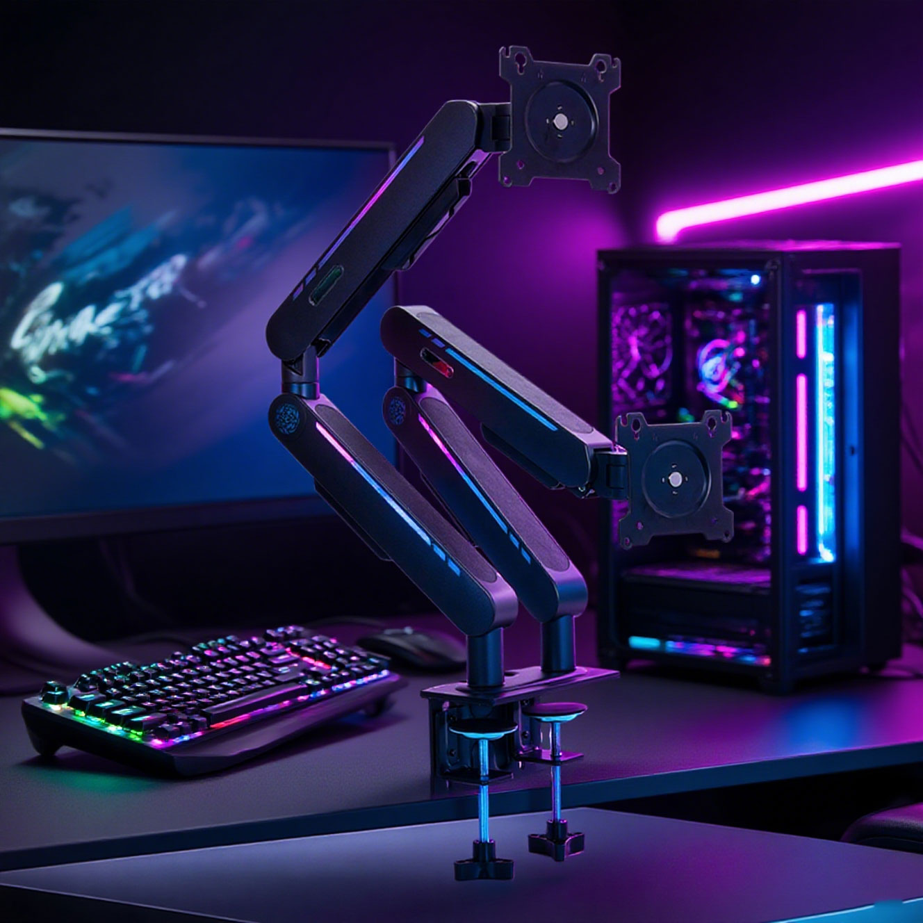 Suporte de Mesa com Mola a Gás - Monitor Arm Dual avaliação e preço