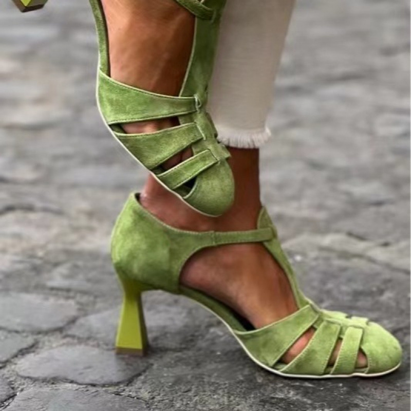Sandálias Femininas Verdes de  - Home Office Makeover avaliação e preço