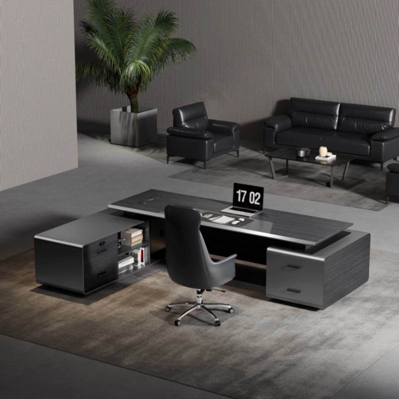 Luxo l formas mesa do computad - Home Office Work Table avaliação e preço