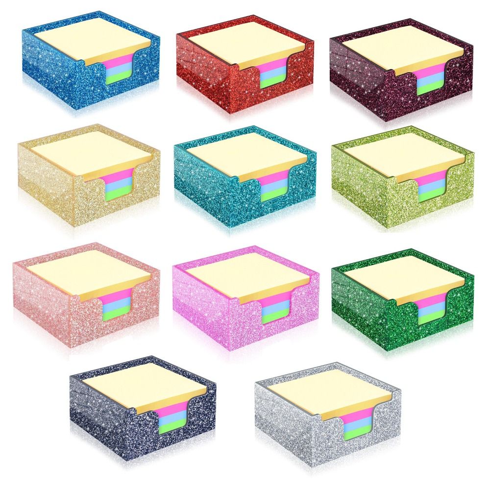 Suporte de acrílico com glitte - Sticky Note Dispenser avaliação e preço