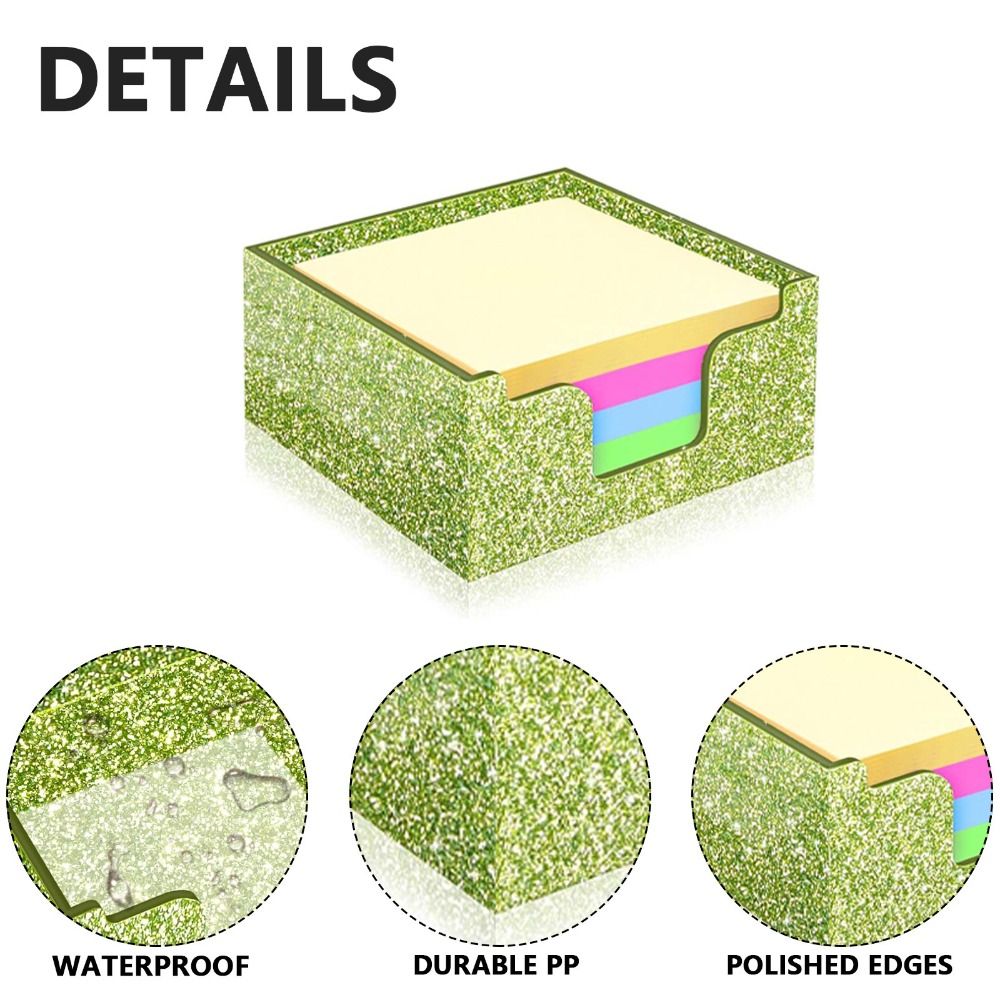 Suporte de acrílico com glitte - Sticky Note Dispenser avaliação e preço