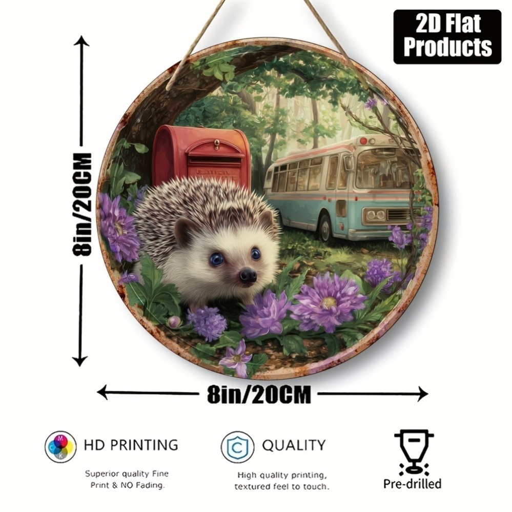 Placa de Metal 2D, Placa Redon - Home Office Gif avaliação e preço