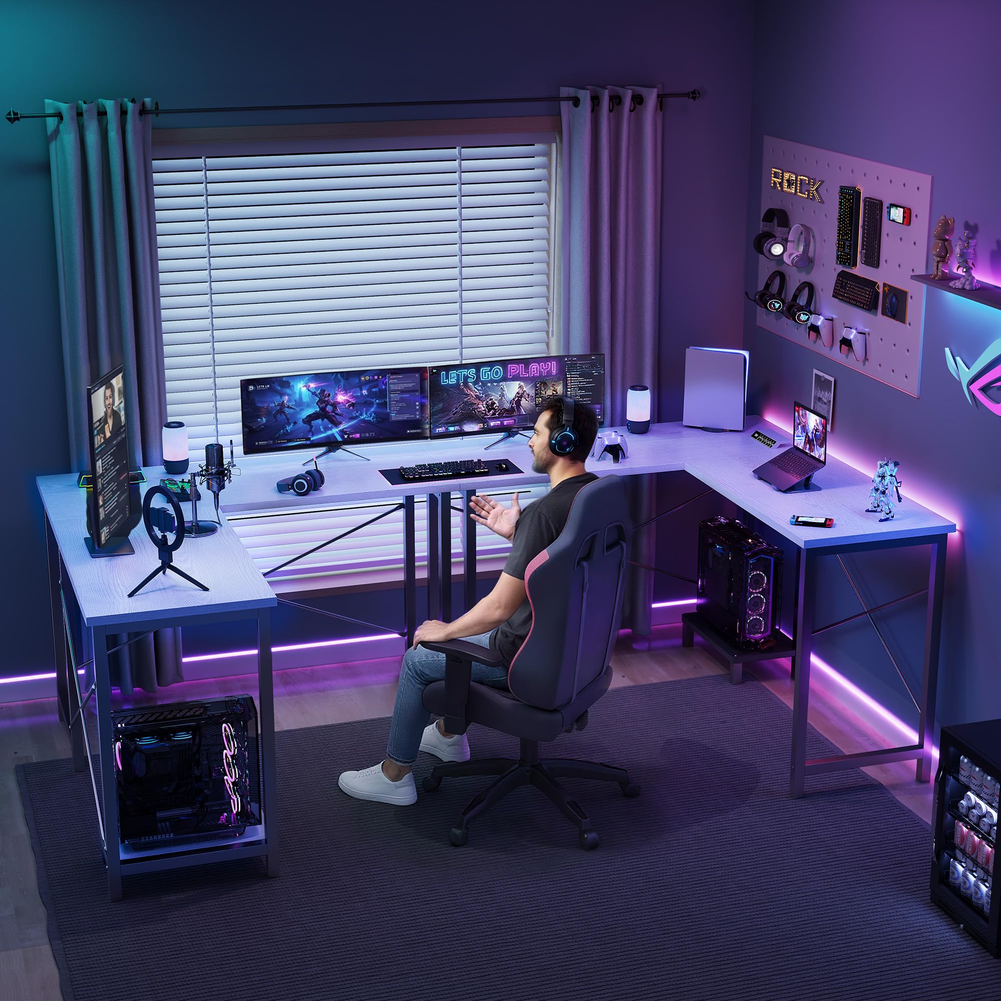 Mesa de Computador em L de 50  - Home Office Work Table avaliação e preço