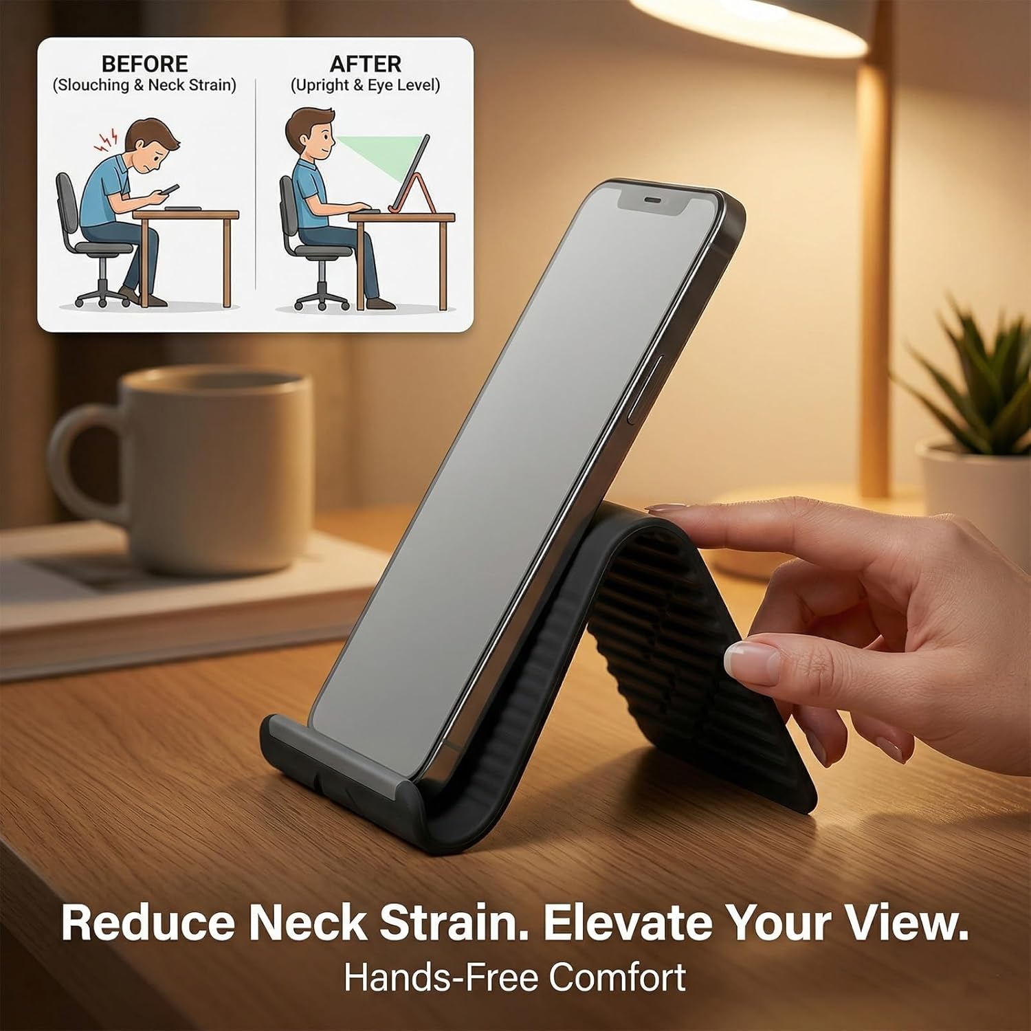 Suporte de Telefone de Silicon - Home Office Free avaliação e preço