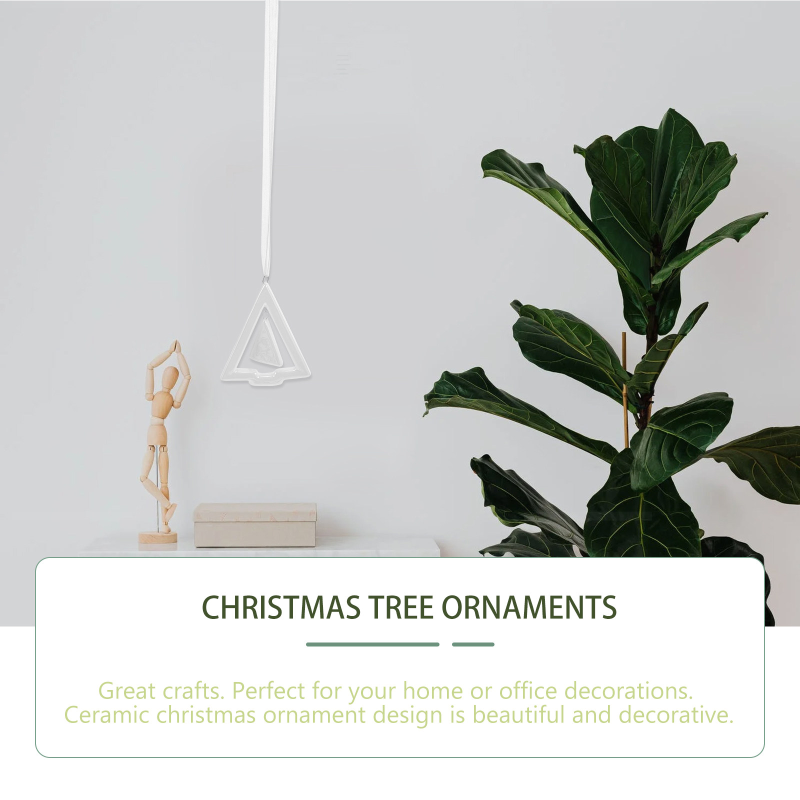 Enfeite de Árvore de Natal Min - Home Office With Bookshelves avaliação e preço