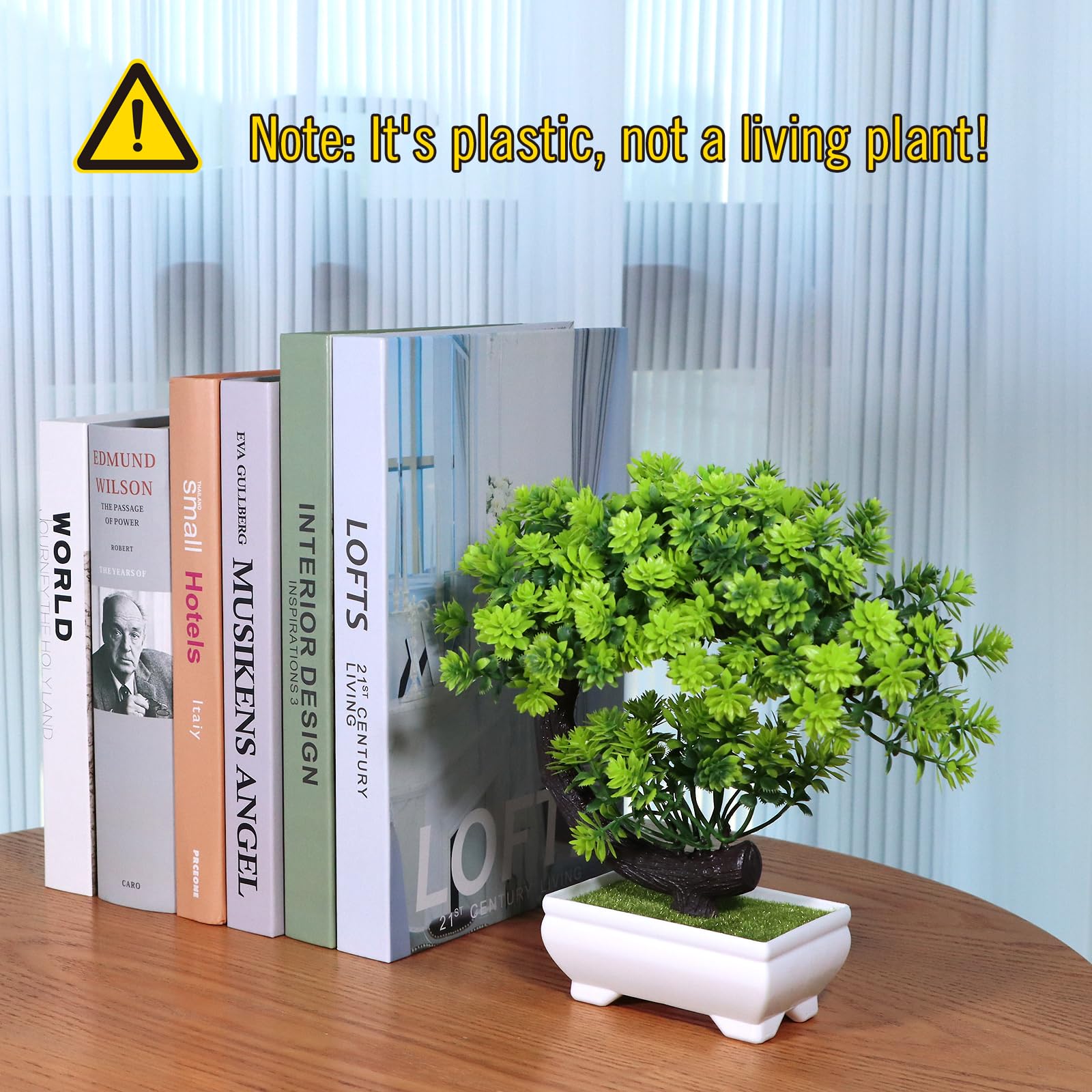 Uflower pequenas plantas artif - Home Office With Bookshelves avaliação e preço