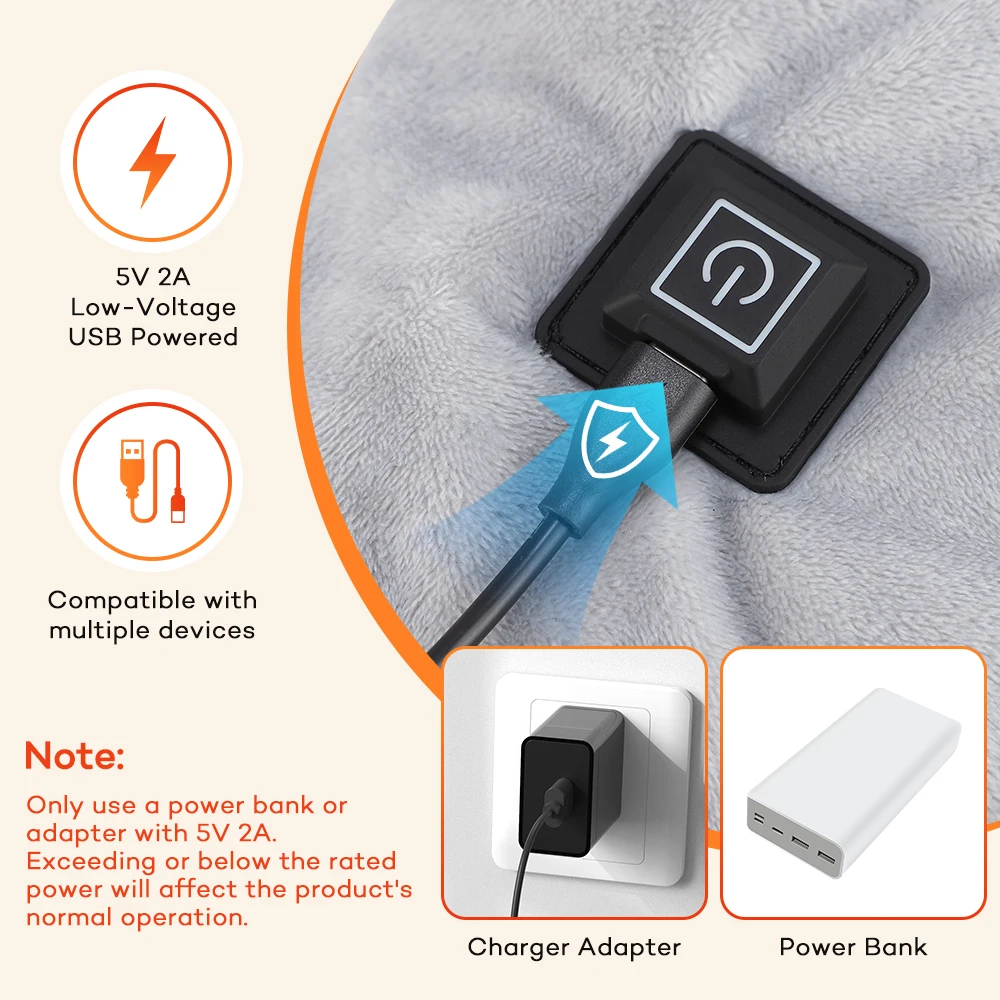 Xale Aquecido USB com 3 Níveis - Home Office Hours avaliação e preço