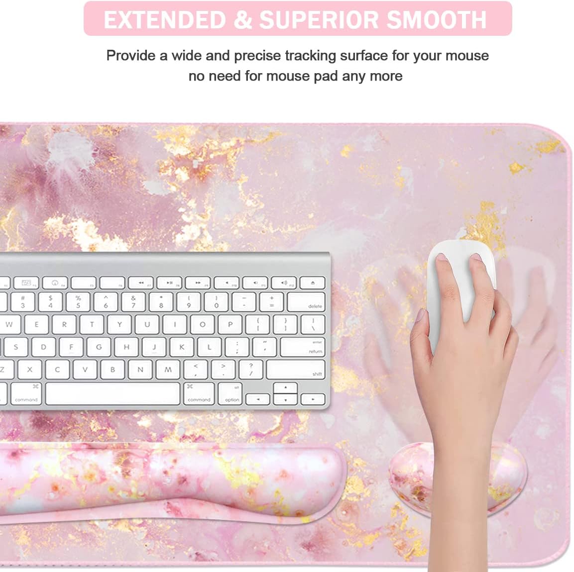 Mouse Pad Grande para Jogos co - Home Office Keyboard And Mouse avaliação e preço