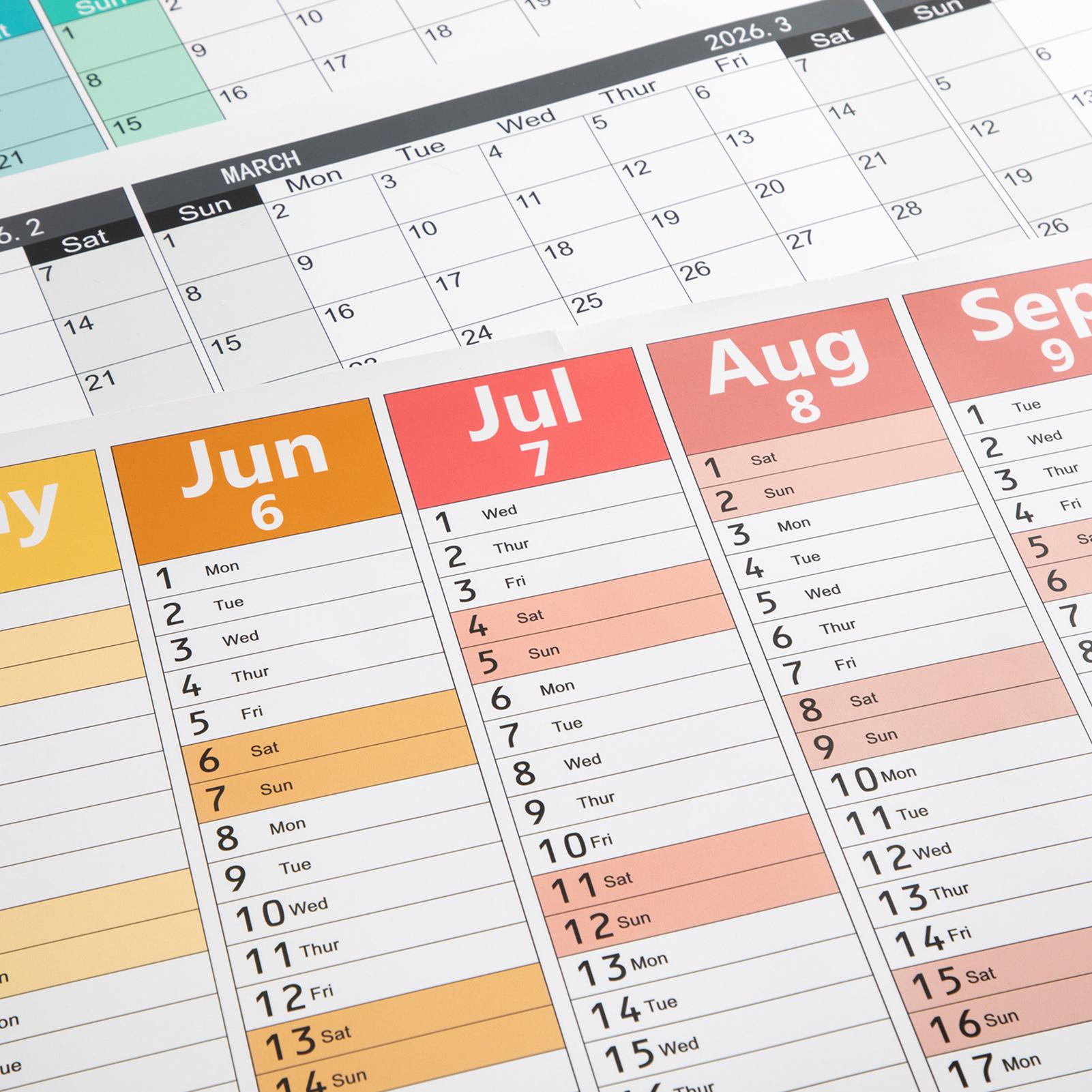 2026 calendário de parede em i - English Home Office avaliação e preço